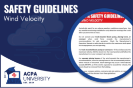 ACPA - Safety Guidelines:  Wind Velocity